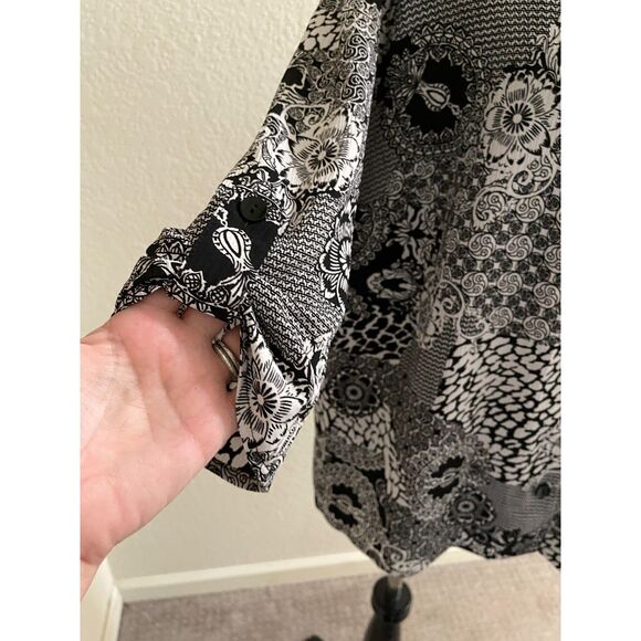 Women's GEORGE Button Front Top 2-Piece Plus Size Blouse Pretty Shirt 3X 22W - Picture 5 of 9